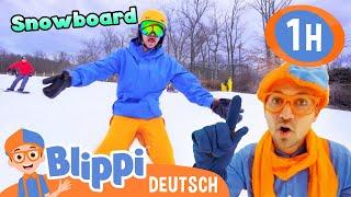 Blippi lernt Snowbaord fahren (im Mountain Creek Resort) | Blippi Deutsch | Videos für Kinder