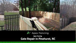 Gate Repair in Pinehurst, NC | Apex Fencing