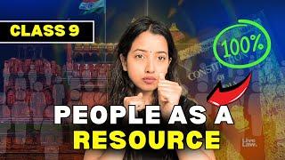 CLASS 9 ECONOMICS PEOPLE AS A RESOURCE | FULL CHAPTER | SHUBHAM PATHAK #class9 #socialscience #sst