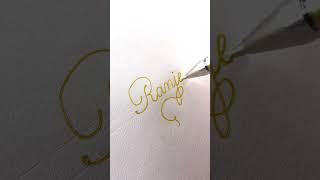 Ranjeet #calligraphy #calligraphyshorts #lettering #shorts #ranjeet #arts #art #nameart #name