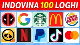 Indovina il LOGO in 3 SECONDI ️ | 100 Loghi Famosi | Quiz Logo 2024