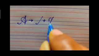 how to write alphabet a in cursive handwriting by pradip 000 #shorts