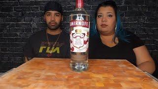 (ASMR) SMIRNOFF VODKA CHERRY REVIEW WITH MY SISTER