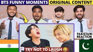 Bts Funny Moments Try Not To Laugh Challenge - Pakistani Reaction - Shan Rajpoot