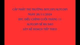 BTC Tín hiệu điều chỉnh nhắn hạn,altcoin sẽ ra sao thời gian tới,lên kế hoạch  ứng phó