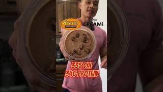 Reese’s Protein Ice Cream 34g of protein for under 350 calories. #ninjacreami