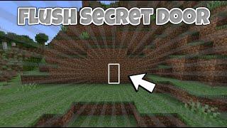 How To Make A SUPER Easy HIDDEN Flush Secret Door In Minecraft Tutorial - FAST and EASY