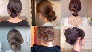 [HOW TO] LOW BUN HAIRSTYLESEASY Updo Hairstyles Tutorials Korean Style for Girls