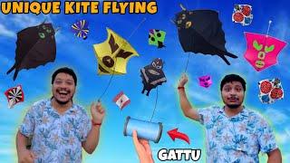 Kite Flying 2025 || Flying Unique Kites || Homemade Kites 