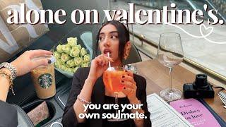 spending valentine’s day alone (but not feeling lonely)  solo date vlog, self-love chat & advice