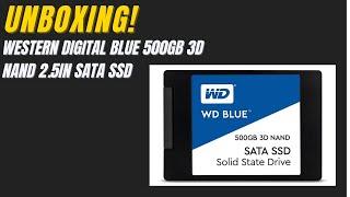 Unboxing Western Digital Blue 500GB 3D NAND 2.5in SATA SSD