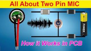 How a condenser microphone two pin min works in a mobile phone |Mic problem solution full info