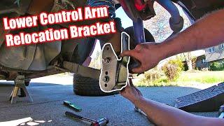 Installing Lower Control Arm Relocation Brackets on my Mustang GT! (Needed for Lowered Car!)