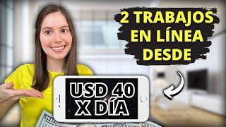 Nuevos Trabajos Online USD 40/DÍA | Gana dinero en línea desde tu   2 trabajos remotos