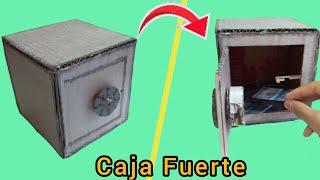 cómo hacer una caja fuerte de cartón 