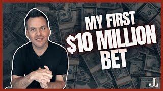 MY FIRST 10 MILLION DOLLAR BET‼️ #magician #cardtrick #shuffle #playingcards #cards #trick #magic