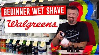 Walgreens Beginner Safety Razor Shave - King C. Gillette and Matt's FIRST Barbasol Experience!