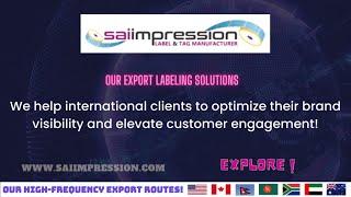 Packaging & Labeling solutions for International clients | Import Labels from India | Export Orders