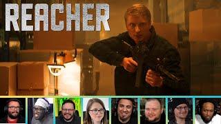 Reactors Reacting to JACK REACHER FIGHTING KJ KLINER | Reacher 1x8 "Pie"