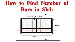 How to find Number of Bars in Slab