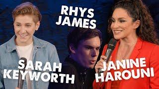 Best Stand-Up Comedy. Sarah Keyworth, Rhys James and Janine Harouni.