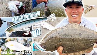 【California Surf Fishing】Flashminnow 110 - 2023 April to September Highlights【Benjie Kim】