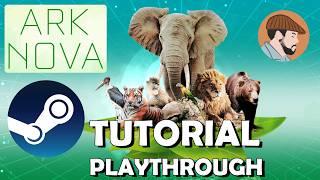 ARK NOVA Digital - Tutorial Full Playthrough | Steam