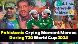 Pakistanis Crying Moment Memes During T20 World Cup 2024 | Pakistan Cricket Roast | Pak Meme |Twibro