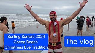 Surfing Santa's 2024 a Christmas Eve Tradition Cocoa Beach, Florida #surfing #santa