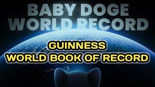 BABYDOGE COMMUNITY WRITTEN ON GUINNESS WORLD BOOK OF RECORD