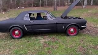 1965 Mustang 200 inline 6 with headers straight piped