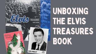 Unboxing the Elvis Treasures book with removable Presley documents