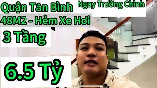 Quận tân bình 6.5 tỷ đường trường chinh hẻm kinh doanh 4.5mx9.5m 1 trệt 2 lầu #nhaphonhatanh