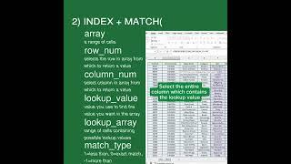 3 must know Excel Lookup functions‼️ #excel