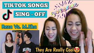 Reza Darmawangsa Vs.Merriam Eka - TIKTOK SONGS PART 11 SING -OFF(You Broke Me First )//REACTION