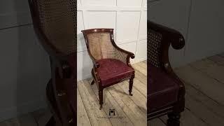 Stunning Regency Mahogany Bergere Armchair #homedecor #mahogany