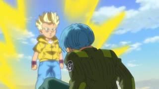 kid trunks vs future trunks | Dragon Ball Super Episode 59 | English Sub