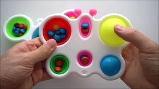 Pop it DIY Toys with MM, Fast & Slow Edition Fidget Training Short Video