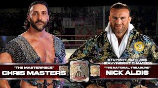 Nick Aldis (c) vs. Chris Masters — Stu Hart Heritage Heavyweight Championship Match