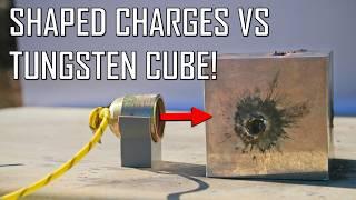 Shaped Charges vs Tungsten Cube! ft. @HoustonJones and @OrdnanceLab