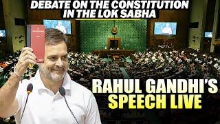 Rahul Gandhi Live: LoP Rahul Gandhi’s speaks in Lok Sabha on 75 years of India’s Constitution