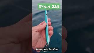 Finicky kingfish? Re-rig the Jack Fin Stylo 210 with a single on the rear. Maintains Huge action!