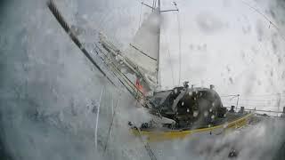 Knockdown while sailing solo around Antarctica - Lisa Blair