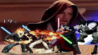 NICK54222 MUGEN: Ghost Rider & Obi-Wan Kenobi VS Lobo & Darth Vader