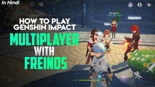 How to play Genshin Impact Multiplayer coopwith Friends explained in Hindi by Vulcan Gaming