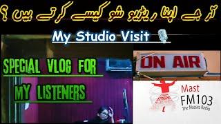 My Radio Show | Rj Zeeshan Haider | Studio Visit | How do i Radio Programe | Mast FM 103 Faisalabad