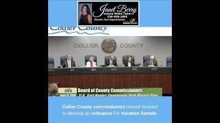 Collier County is Developing a New Ordinance For Vacation Rentals | Janet Berry 239-450-1892