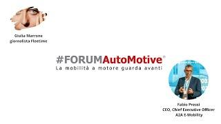 #FORUMAutoMotive 2024: intervista a Fabio Pressi - CEO, Chief Executive Officer - A2A E-Mobility