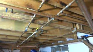 LEAKING COPPER COLD WATER PIPE