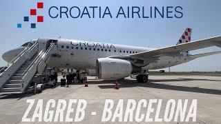 Star Alliance’s Smallest Airline | Croatia Airlines Airbus A319 | Zagreb to Barcelona | Trip Report